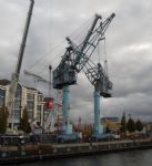 Salford Quays Cranes Demolition